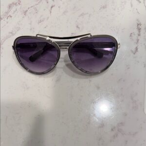 House of Harlow 1960 Violet Lens with Silver Frame Sunglasses